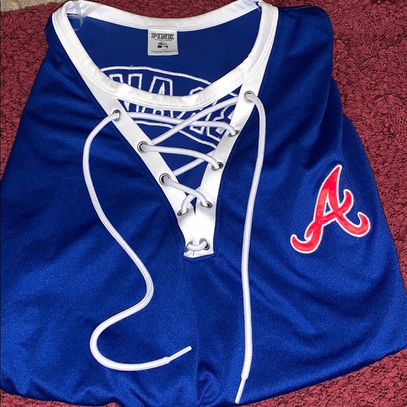 pink braves shirt
